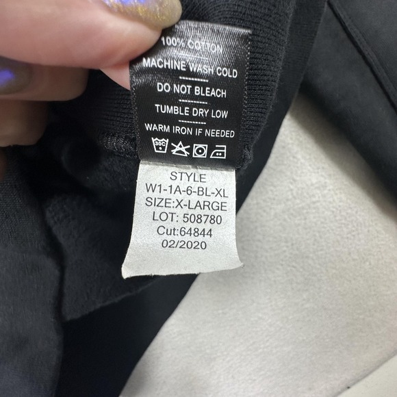 American Giant Jacket Womens XL Black Full Zip Mock Neck Sweatshirt Made USA - Picture 8 of 12